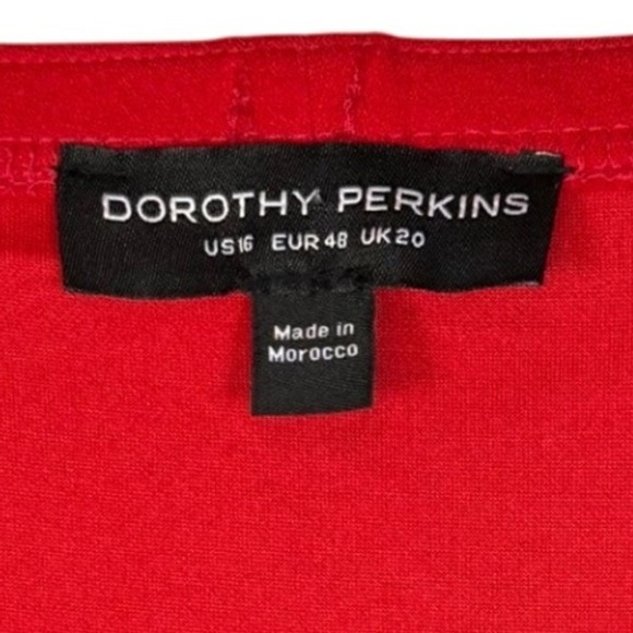 Dorothy Perkins Plus Size Red, Strapless, Cropped Jumpsuit, Plus Size 16 - Picture 10 of 12